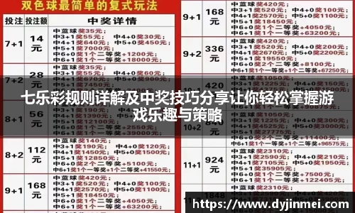七乐彩规则详解及中奖技巧分享让你轻松掌握游戏乐趣与策略
